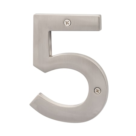 Sure-Loc Hardware Sure-Loc Hardware Zinc House Number 5, No. 5, Satin Nickel HN5-5 15